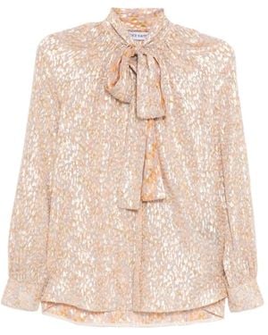 Dice Kayek Bow-Tie Shirt - Natural