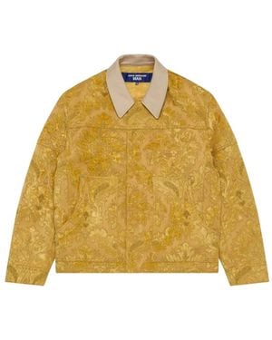Junya Watanabe Patterned Shirt Jacket - Yellow