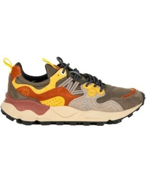 Flower Mountain Sneakers mit Blumeneinsätzen - Braun