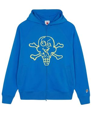 ICECREAM Cones & Bones Zip-Up Hoodie - Blue