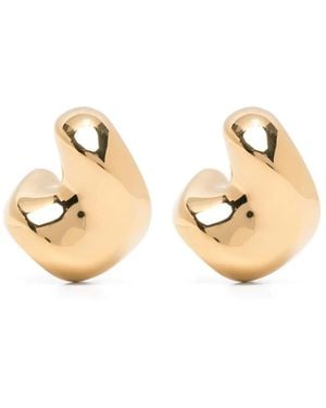 Maria Black Mittelgroße Saddle Ohrringe - Mettallic