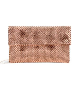 Twentyfourhaitch Morna Embellished Clutch Bag - Pink
