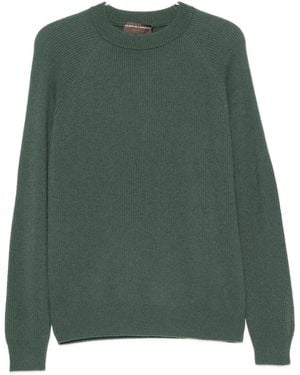 FILIPPO DE LAURENTIIS Jersey De Canalé Con Manga Raglán - Verde