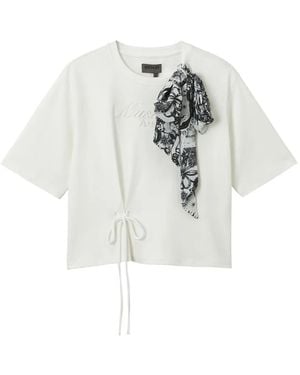 Musium Div. Tie-Detail T-Shirt - White