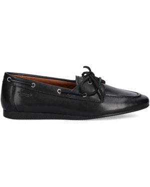 Vagabond Shoemakers Hillary Lace-Up Boat Shoes - Black