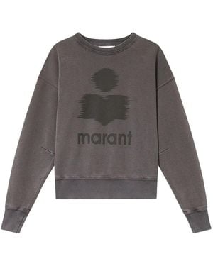 Isabel Marant Sudadera Moby con logo - Gris