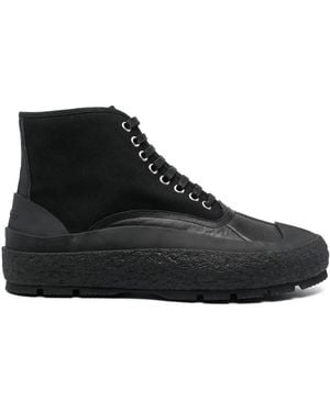 Jil Sander Hi-Top Trainers - Black