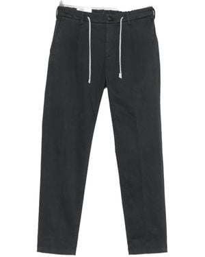 Eleventy Drawstring Straight-Leg Pants - Black