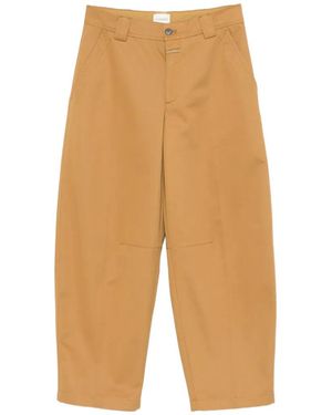 Closed Romi Diagonal-Pockets Trousers - White