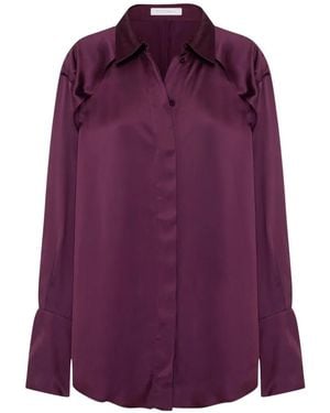 STUDIO AMELIA Camisa Magma Drapeada - Morado