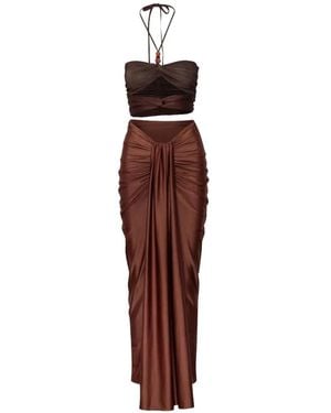 Baobab Dawn Cut-Out Maxi Dress - Purple