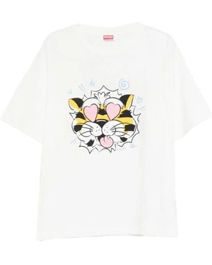 KENZO Wild Tiger" Oversize T-Shirt - White