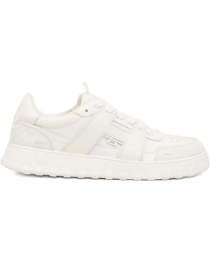 Ami Paris Leren Suède Sneakers - Wit