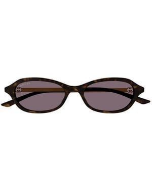 Gucci Gafas De Sol Interlocking G Con Montura Cat-Eye - Marrón
