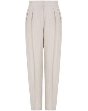 Giorgio Armani Pleat Detailing Pants - White