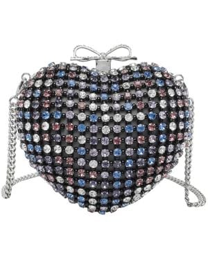 Self-Portrait Herzförmige Clutch - Weiß