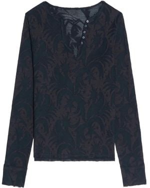 Zadig & Voltaire Henley Blouse - Blue
