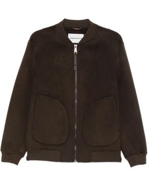 Amaranto Zip-Up Bomber Jacket - Brown