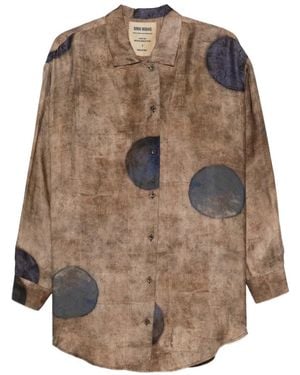 Uma Wang Teays Print Shirt - Brown