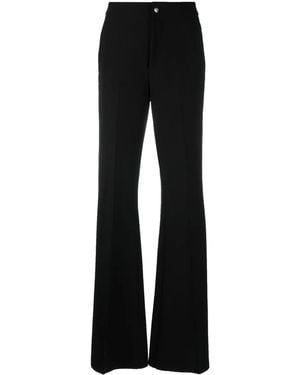 Philipp Plein Mid-Rise Flared Trousers - Black