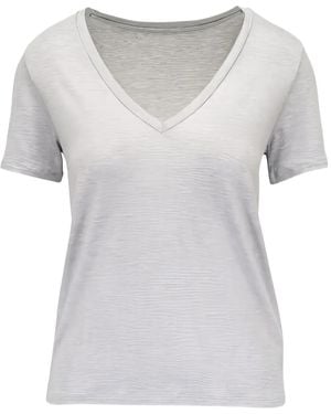 Majestic Filatures V-Neck T-Shirt - Grey