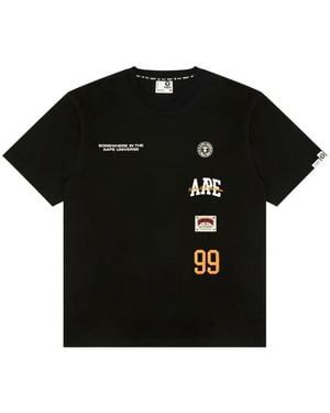 Aape By A Bathing Ape T-Shirt À Détails De Logos - Black