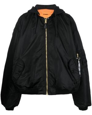 Vetements Oversize Bomber Jacket - Black