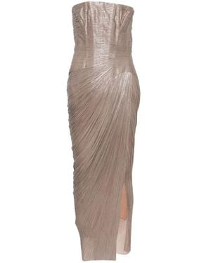 Maria Lucia Hohan Ruby Strapless Midi Dress - Natural