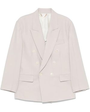 Victoria Beckham ダブルジャケット - ナチュラル