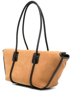Hereu Forna Braided Handle Shoulder Bag - Natural