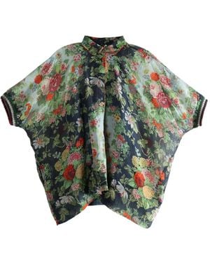 Péro Floral-print Shirt - グリーン