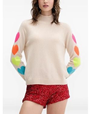 From Future Rollkragenpullover mit Herzmotiv - Rot