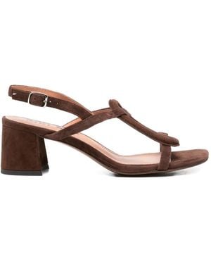 Bibi Lou Block-Heel Sandals - Brown
