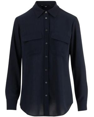 F.it Flap-Pocket Buttoned Shirt - Blue