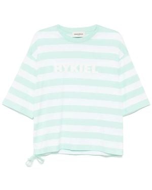 Sonia Rykiel Striped Short-Sleeved T-Shirt - Blue