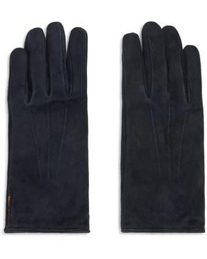 Moorer Press-Stud Gloves - Blue