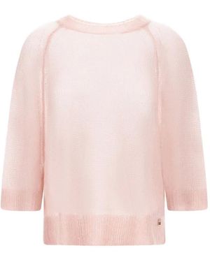 Herno Raglan-Sleeve Crew-Neck Jumper - Pink
