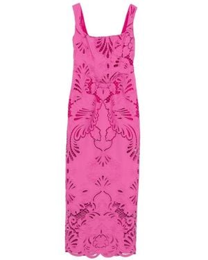 GIUSEPPE DI MORABITO Scalloped Cut-Out Maxi Dress - Pink