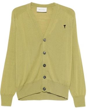 Ami Paris Button-Up Cardigan - Green