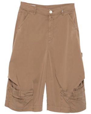 High Patch-Pocket Pants - Natural