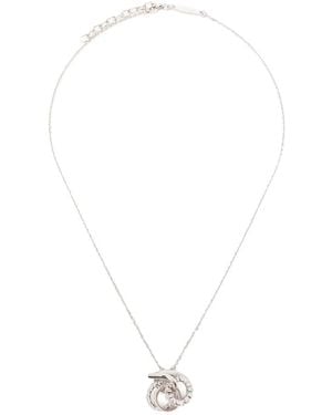 Ferragamo Crystal-Embellished Necklace - White