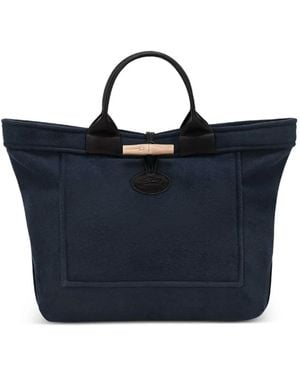 Longchamp Borsa Tote Le Roseau Grande - Blu