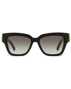Longchamp 745 Rectangular-Frame Sunglasses - Black