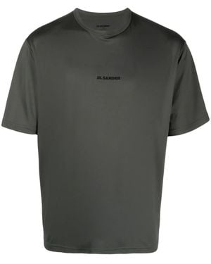 Jil Sander T-Shirt Con Logo - Verde