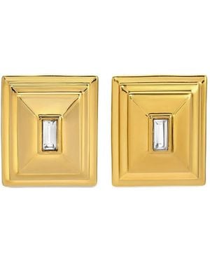 Heaven Mayhem Plaza Square Earrings - Metallic