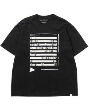 and wander T-Shirt Con Grafica - Nero