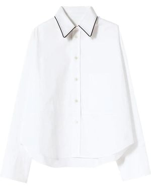 Plan C Chemise À Col Boutonné - White