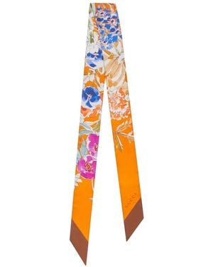 Gucci Floral Scarf - White