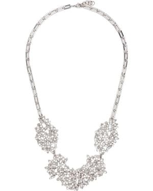 Jil Sander Embellished Chain Necklace - White