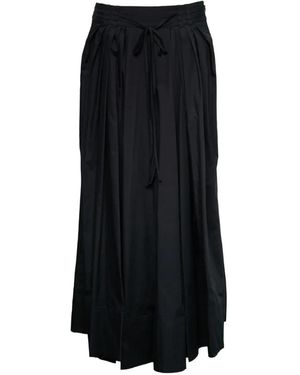 Lee Mathews Emilie Drawstring Skirt - Black